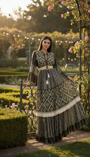 Golden Dusk Maxi Dress