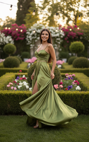 Satin Elegance Party Dress