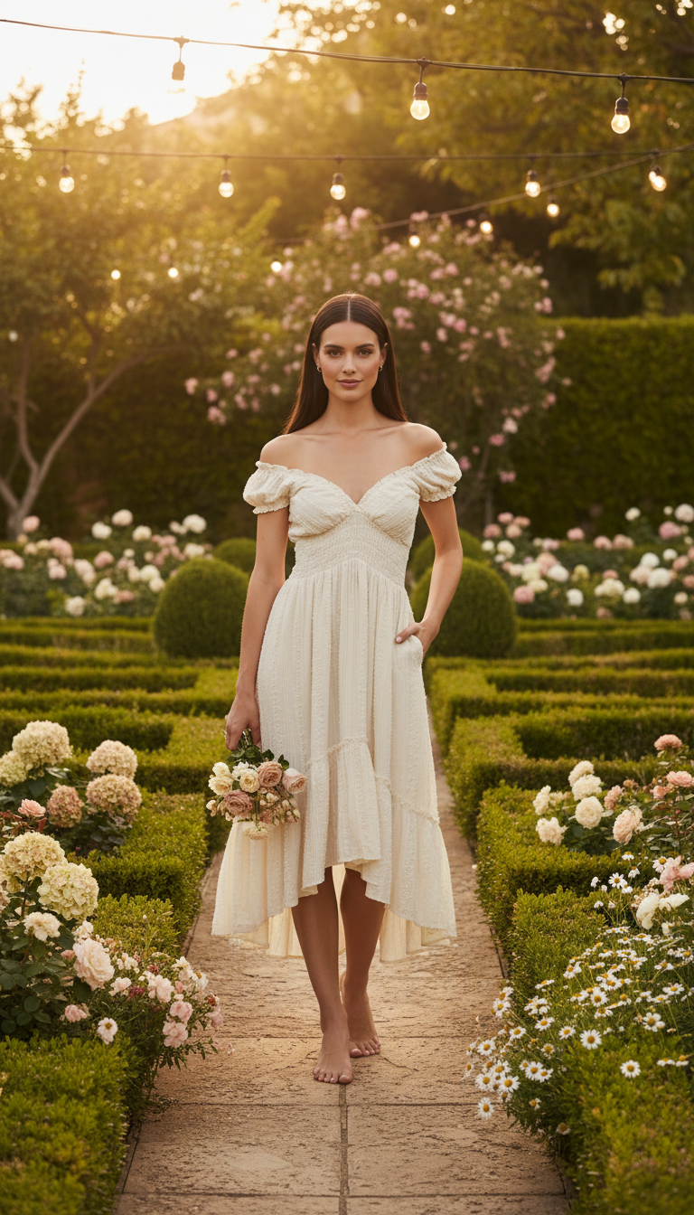 Robe longue Ivory Horizon