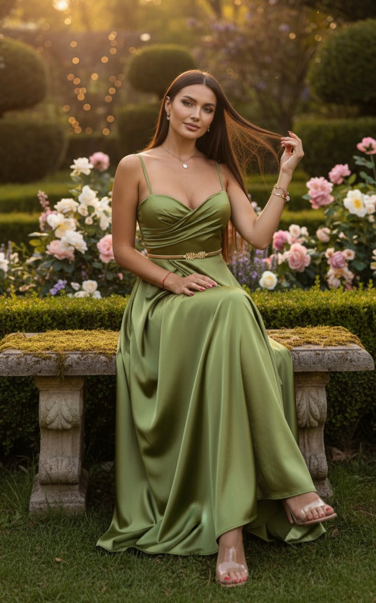 Satin Elegance Party Dress
