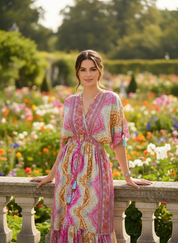 Seidenkleid „Himmlische Blüte“