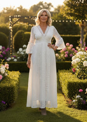 Salbeigrünes Spitzenkleid