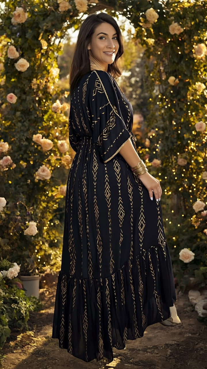 Midnight Muse Boho Dress