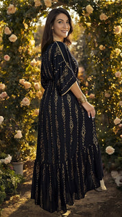 Midnight Muse Boho Dress