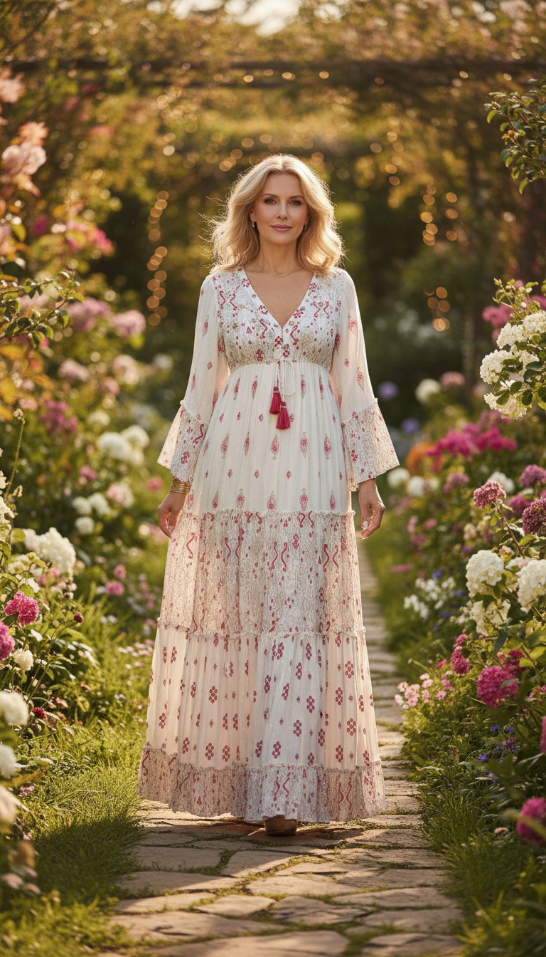 Floral Haven Boho dress