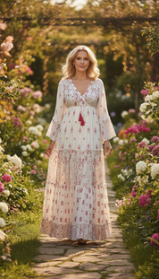 Floral Haven Boho dress