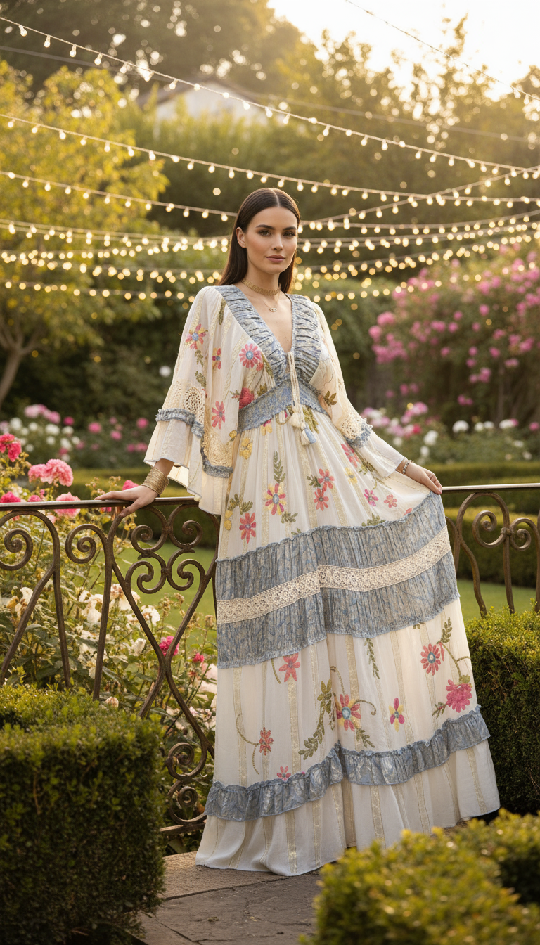 Boho Chic Maxi Dress – Romantic & Elegant