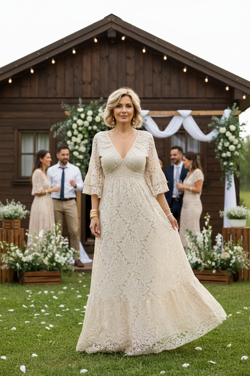 Ethereal Lace Gown