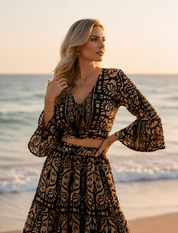 Silk Black Garden Set