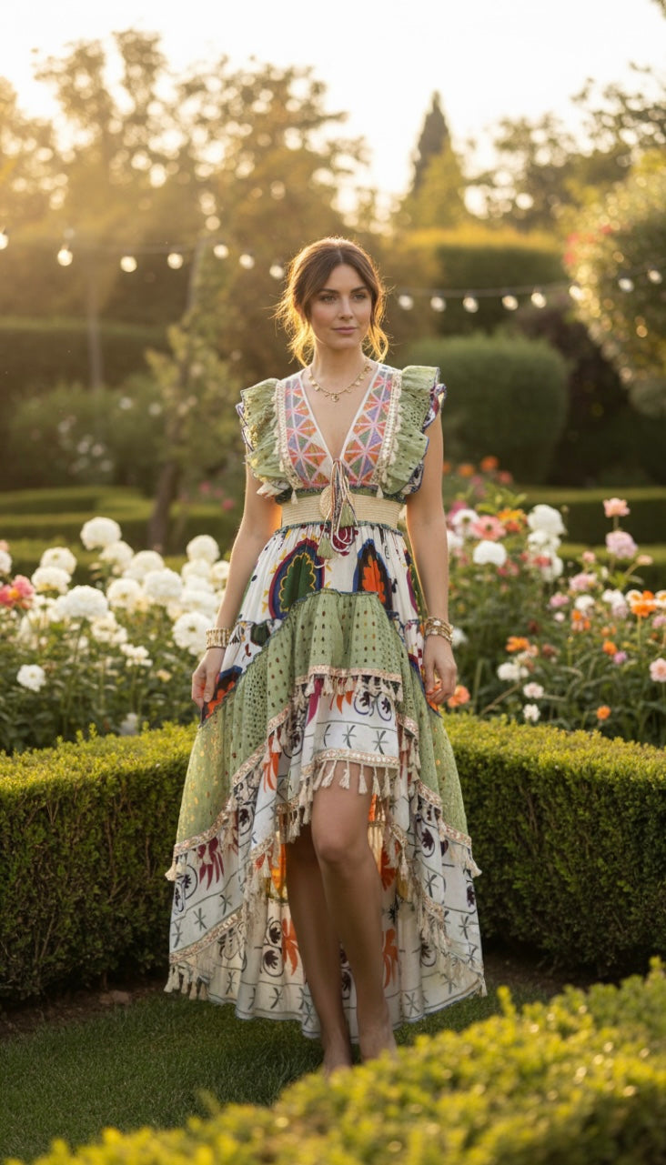 Robe longue Alma Garden