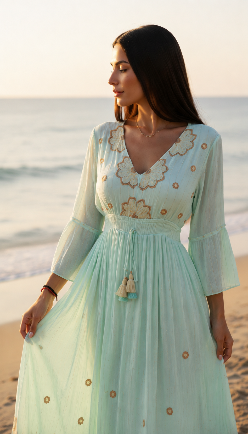 Alba Blue Maxi Dress