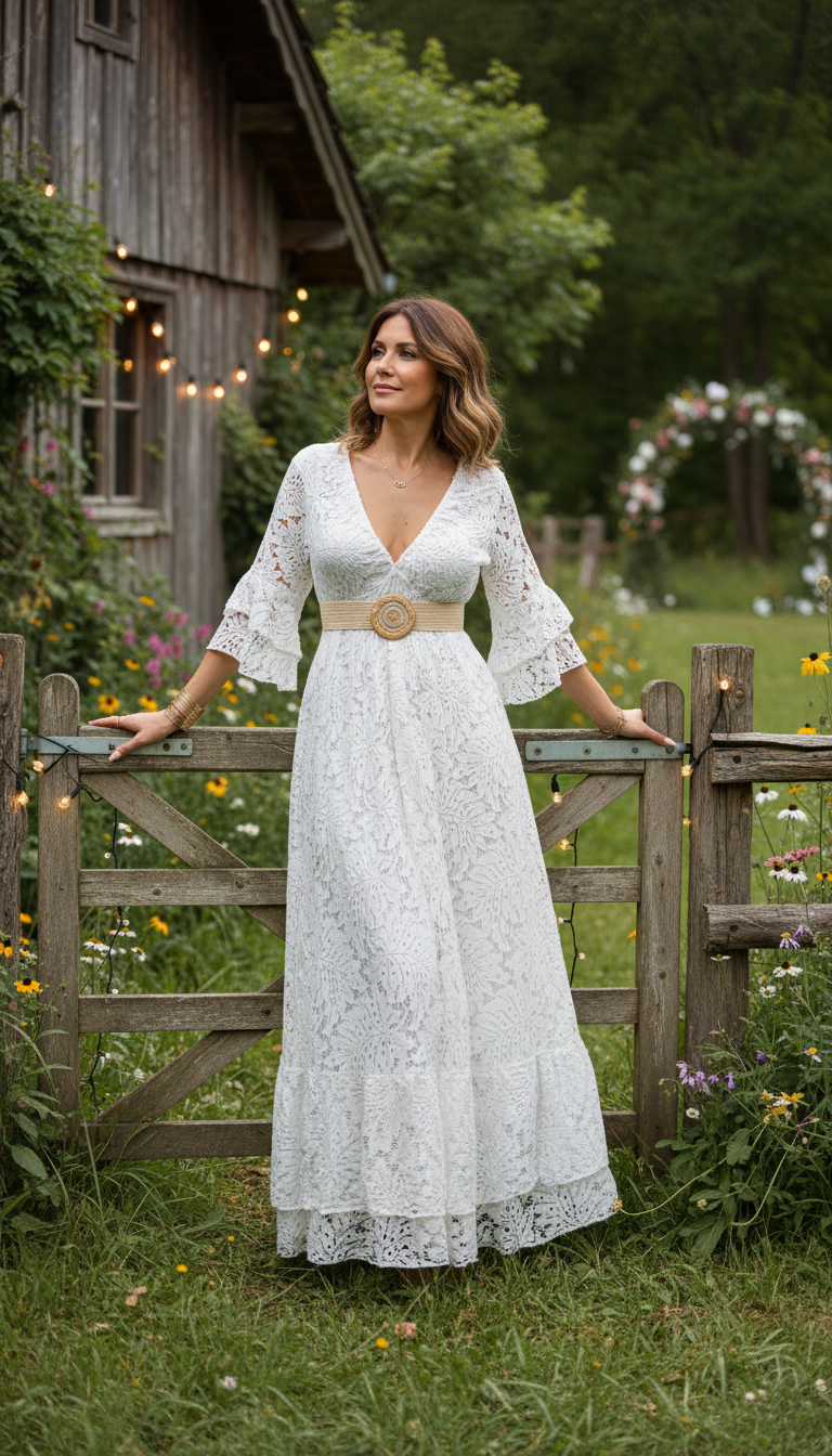Ethereal Lace Gown