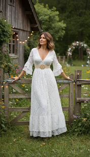 Ethereal Lace Gown
