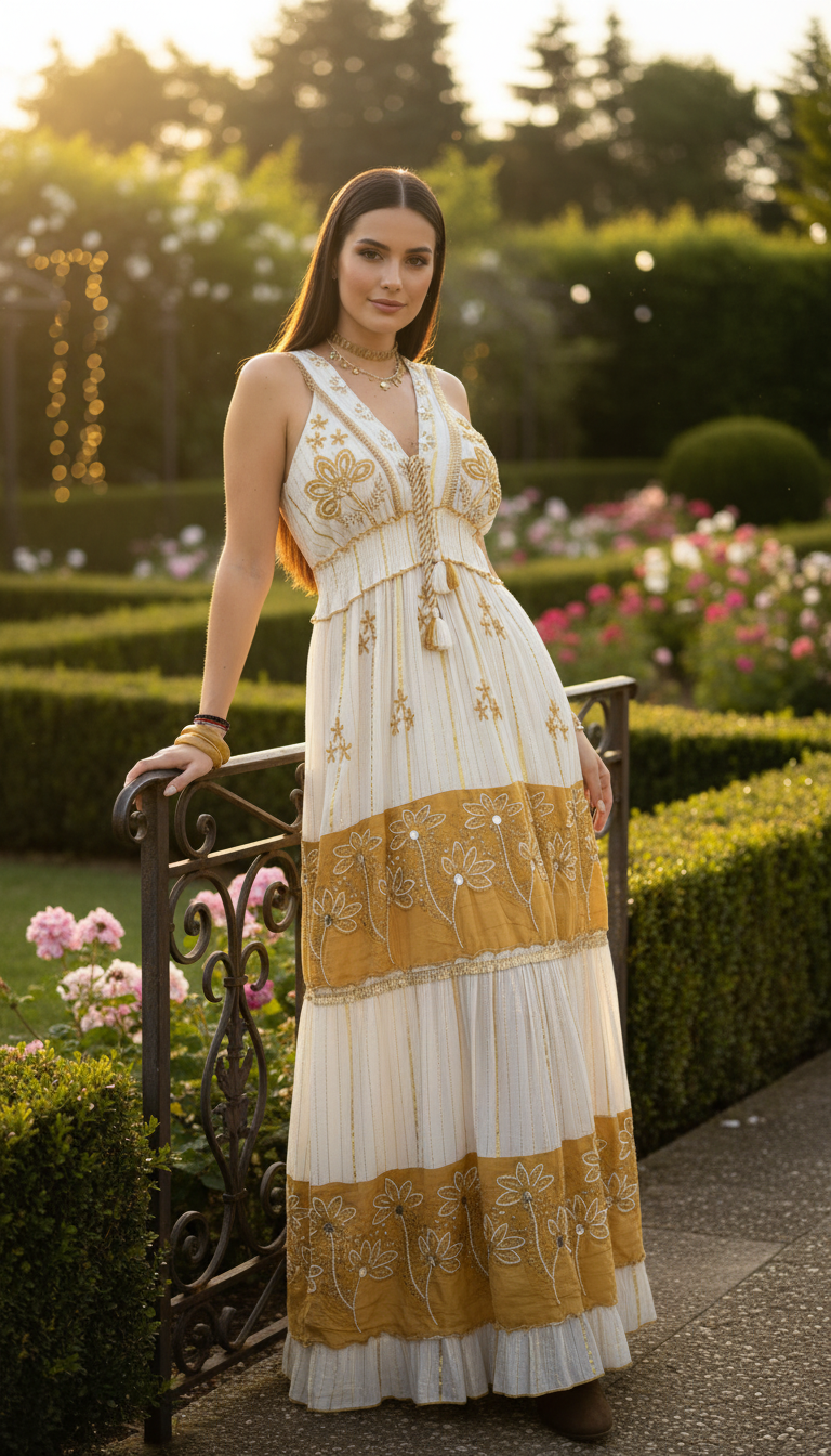 Amber Bloom Ritualkleid