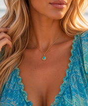 Solara Turquoise Talisman Necklace