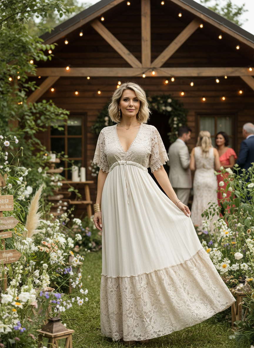 Lace Meadow Maxi Dress
