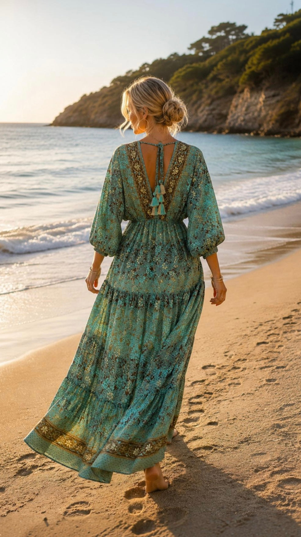 Elaria Silk Maxi Dress