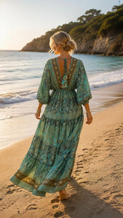 Elaria Silk Maxi Dress