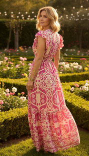 Emily Pink Silk Dress