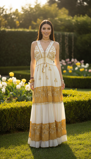 Amber Bloom Ritualkleid