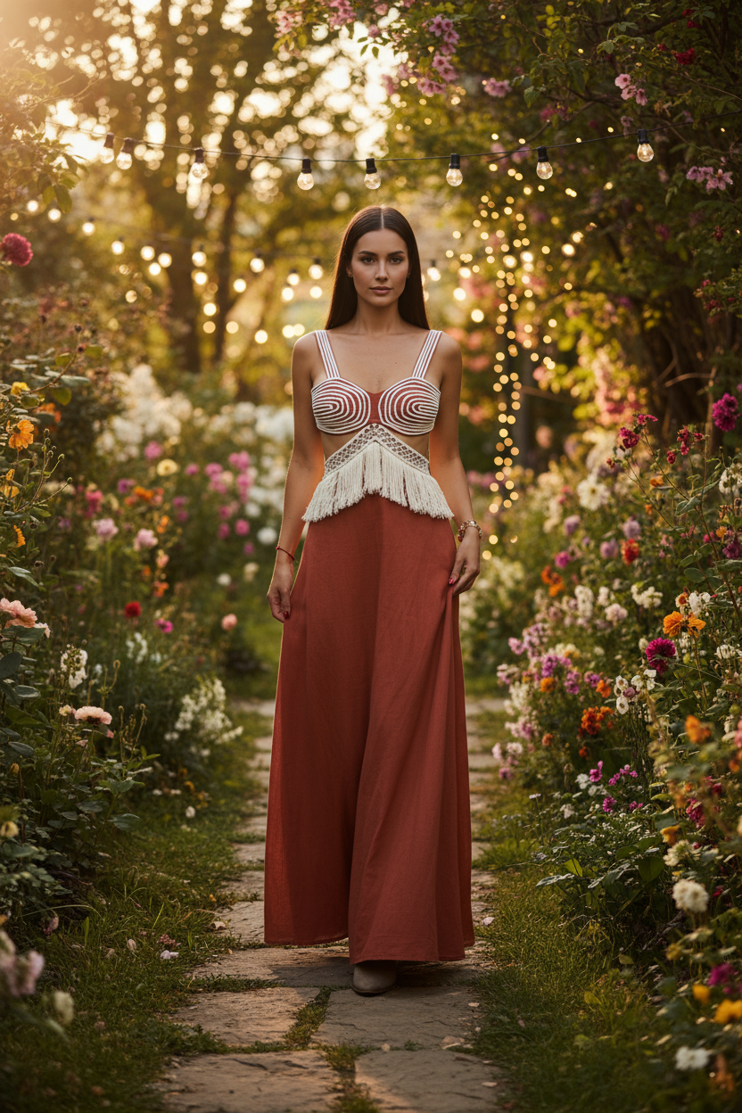 Organic Terracotta Dress