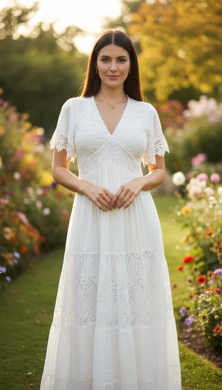 White Aura Maxi Dress