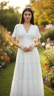 White Aura Maxi Dress