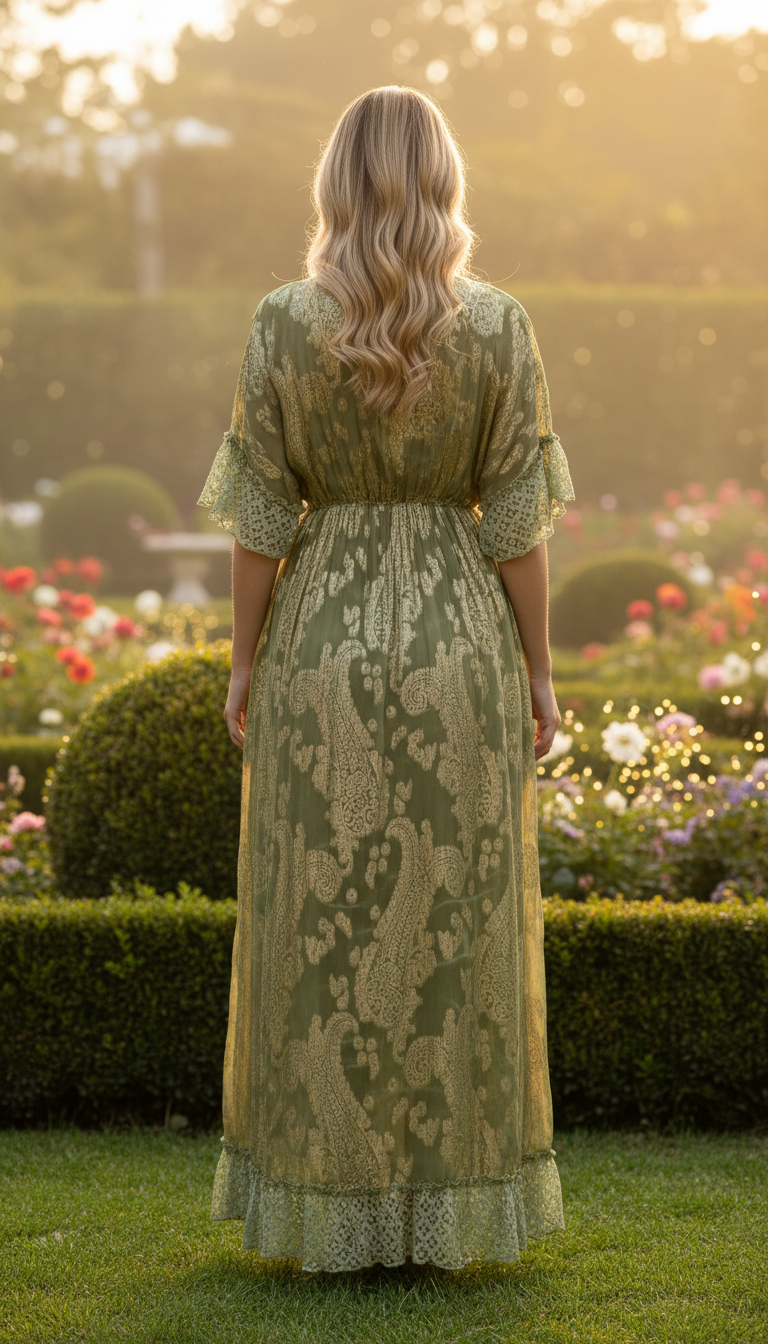 Chantilly Garden Boho Long Dress
