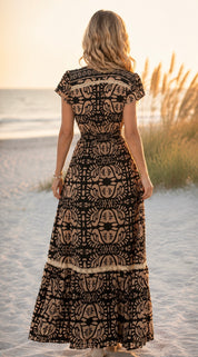 Robe de Soie Noire Aurélia