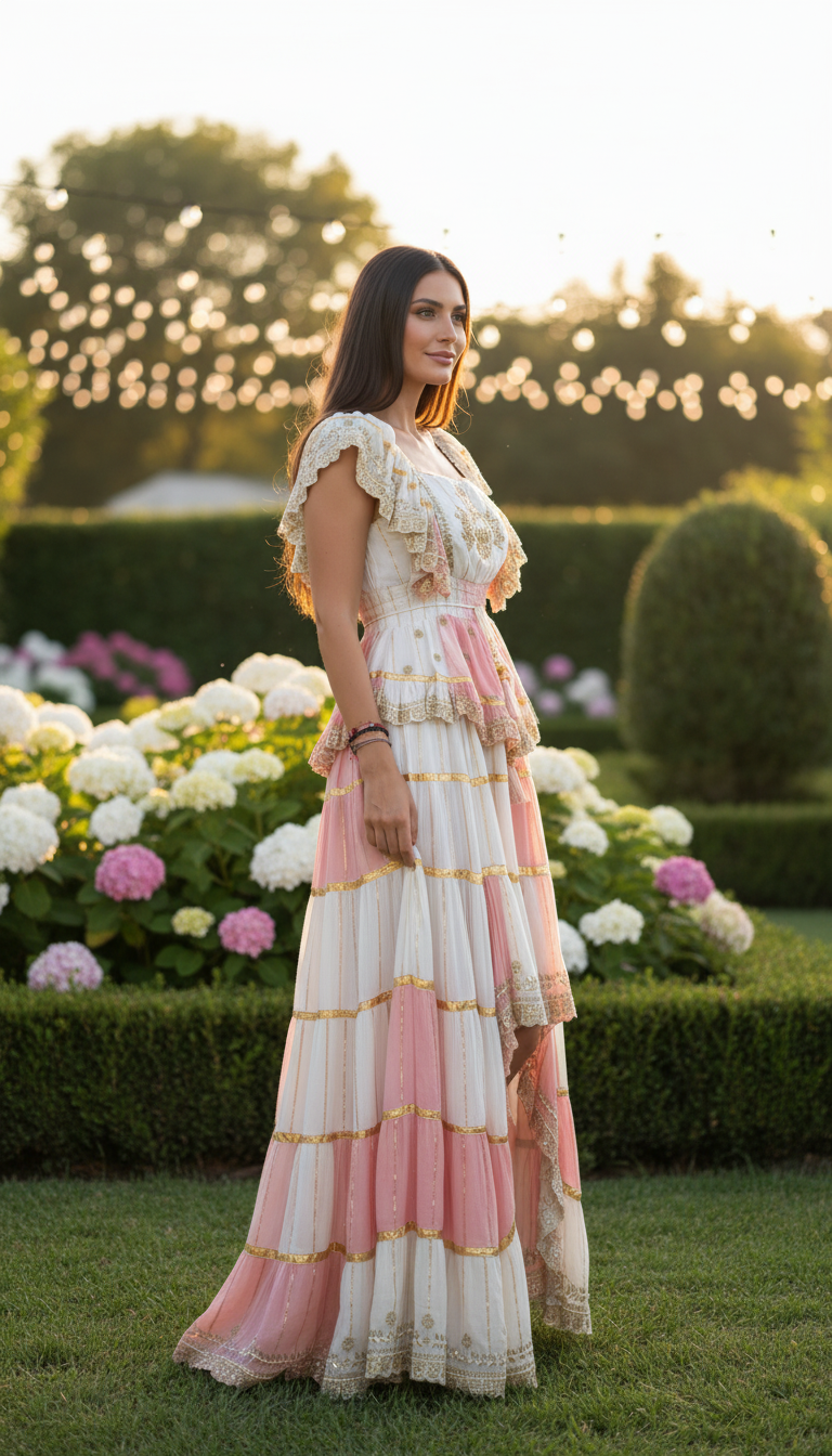 Lunaria Pink Asymmetrical Set