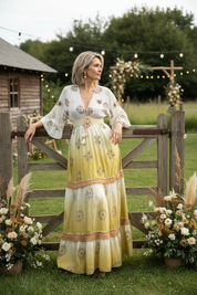 Viscose Tie-Dye Boho Maxi Dress