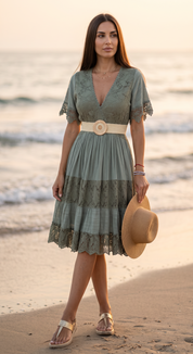 Evra Green Mini Dress