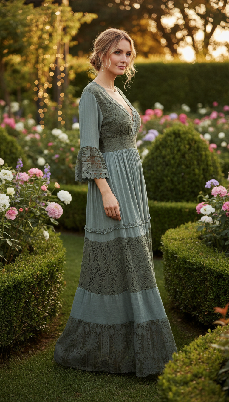 Pure, bohemische Eleganz in Grün