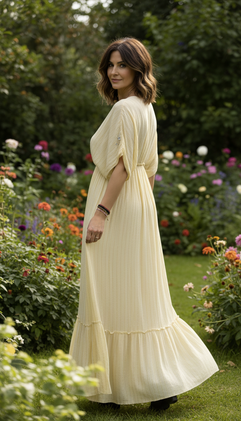 Maxikleid „Sonnenlicht Garten“