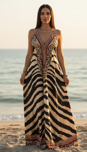 Savanna Silk Maxi Dress