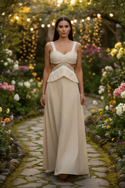 Organic Beige Pastel Dress
