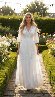 Boho Maxi Lace Dress
