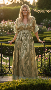 Chantilly Garden Boho Long Dress