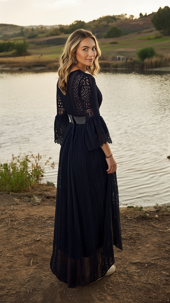 Sage Lace Dress