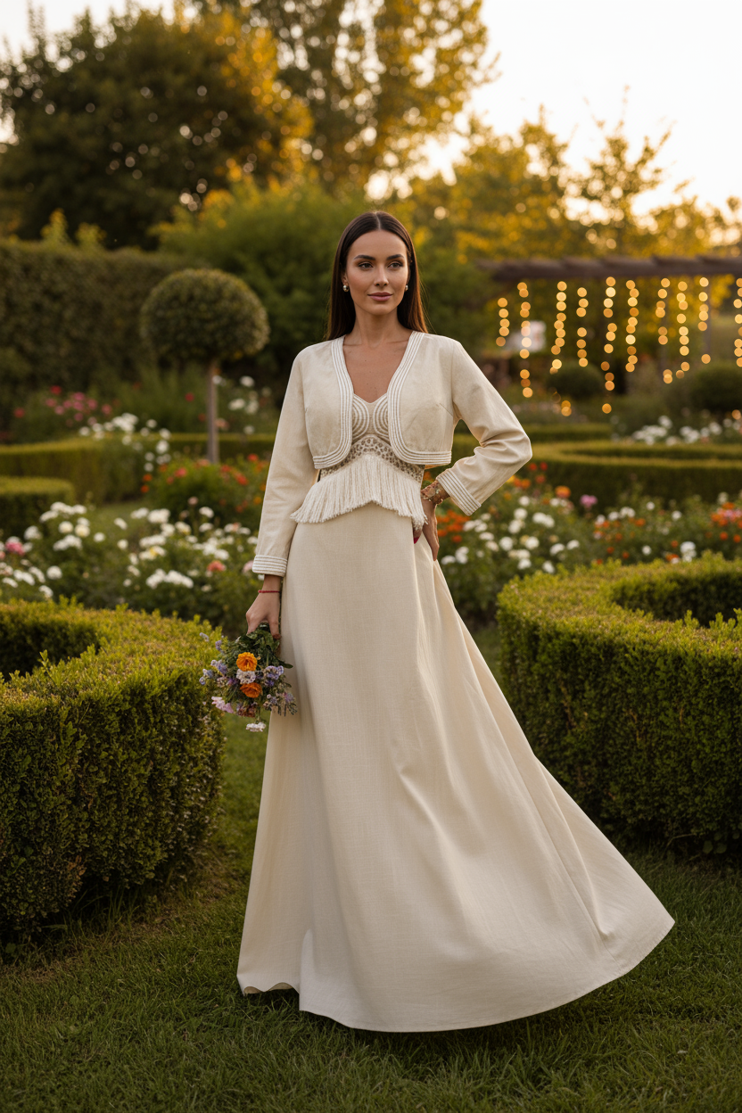 Organic Beige Pastel Dress