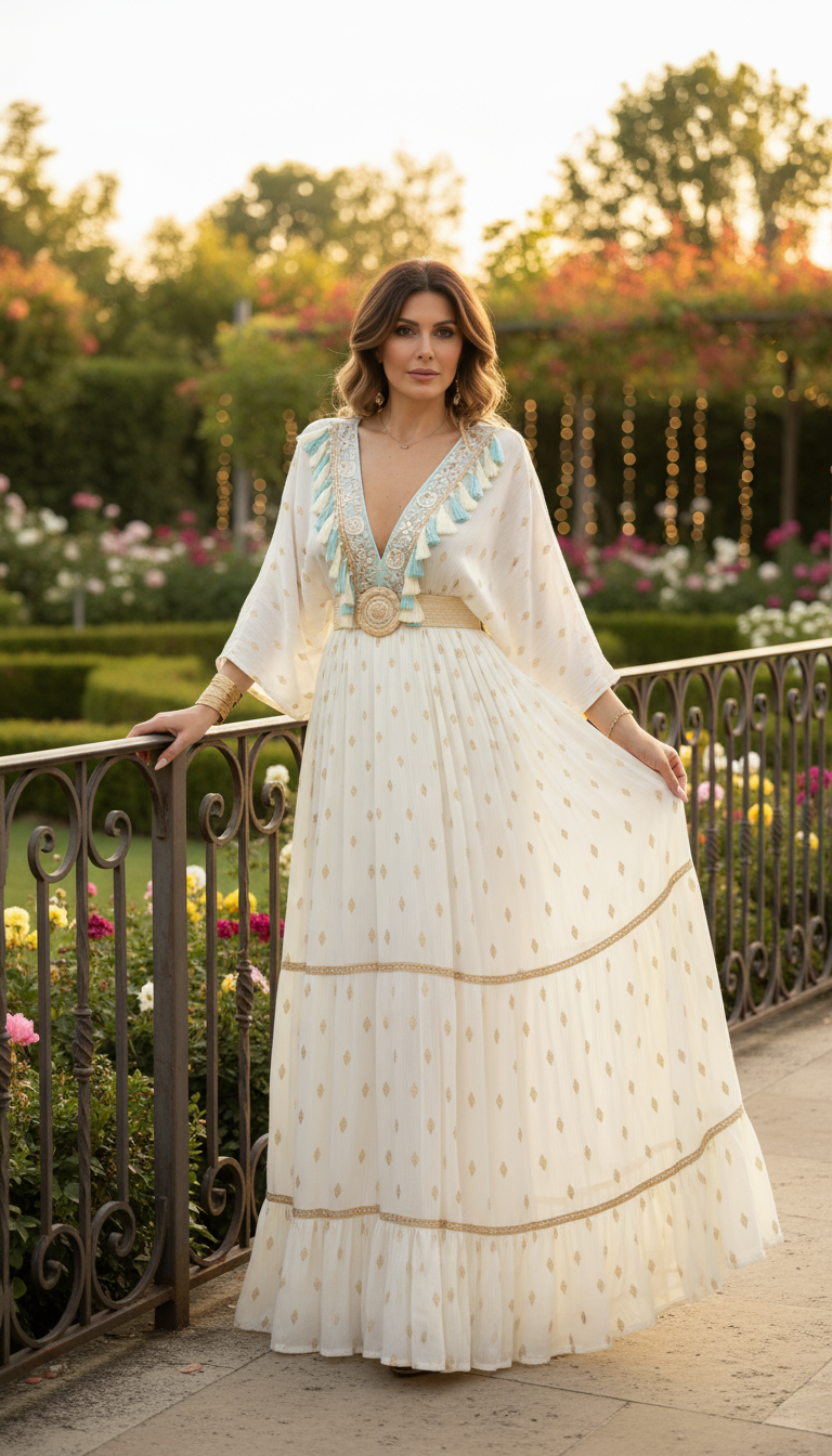 Golden Meadow Boho Gown