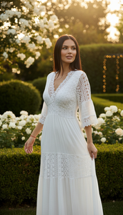 Boho Maxi Lace Dress