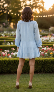 Plumeti Midi Dress