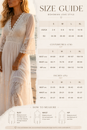 Robe en dentelle bohème pure