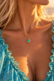 Solara Turquoise Talisman Necklace
