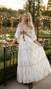 Amber Whisper Maxikleid