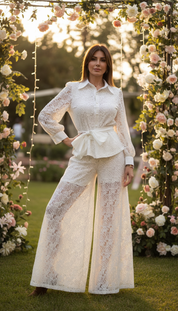 Zweiteiliges Set aus Bio-Spitze