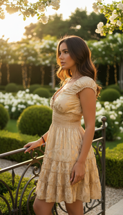 Natural Silk Short Dress