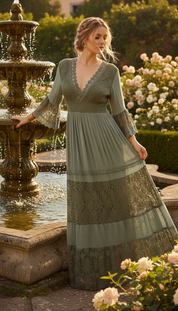 Pure, bohemische Eleganz in Grün