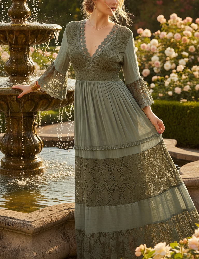 Robe maxi bohème pure